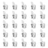 25pcs Electrical Double Male Female Adapter, Aluminum Alloy Piggyback Spade Wire Terminals