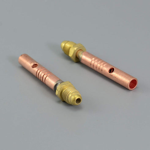 57Y10 3/8-24 9 17 24 Pack 2 RIVERWELD TIG Torch Front Current Nipple Connector Fitting Accessories of Gas & Power Cable
