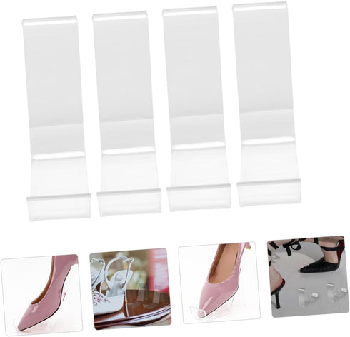 2pairs Hemobllo Shoe Stacker Shoe Rack for Dorm Wall-mounted Storage Rack Display Stand