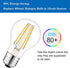 2 Pack 12 Volt Edison Bulb E26, 12V LED Warm White 2700K 60W Equivalent, Low Voltage Vintage A19 Bulbs