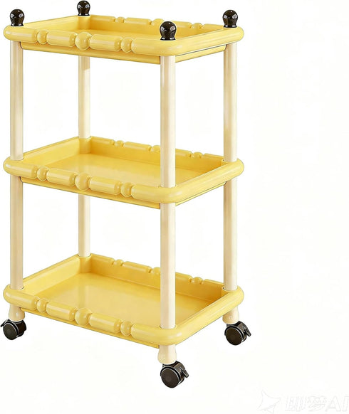 Rolling Cart, Heavy-Duty Utility Storage Cart with 88lb Capacity, 3-Tier Organization, 30cm