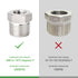 TAISHER 5PCS Forging of 304 Stainless Steel Reducer Hex Bushing, 3/4" Male NPT to 1/2" Female NPT, Reducing Forging