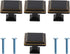 4pcs Zinc Alloy Solid Wardrobe Handles Single Hole Practical Drawer Pulls Cabinet