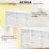 Qivine 2Pcs Small Drawer Organizers, Acrylic Desktop Organizer with 9 Clear Drawers for Office Supply Storage, White