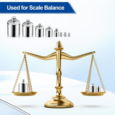 UCEC Calibration Weights for Digital Scale, 10mg - 100g Precision Stainless Steel Weight Set with Tweezers
