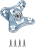 Set 10 of Detachable Blue Zinc Alloy Corner Brackets for Right Angle Support