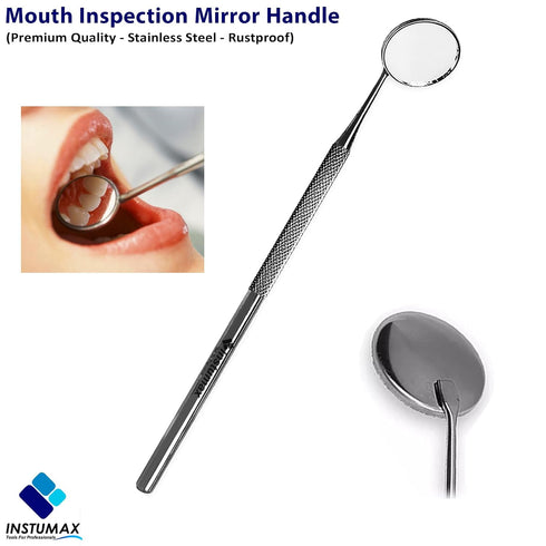 4Pcs 6/23, Professional Oral Care Tools Tartar Removal Scaler, College Tweezer, Explorer Probe Mouth Mirror for Dental