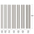 Glarks 18Pcs Stainless Steel Solid Round Rod Lathe Bar Stock - Assorted for DIY Craft Tool, Diameter 2.5-8mm Length