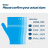 Nitrile Exam Gloves, 3.5-Mil Blue Disposable Latex-Free, Extra Soft Medical Gloves, Small Case of 1000