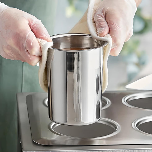 OCS Parts 1.25 Quart Bain Marie Pot | 5.75" x 3.75" Stainless Steel Pot for Warm or Cold Food, Sauces, Soups, or Organizing Cooking Utensils