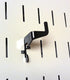 Wall Control Medium Slotted Hook Pack - Black Metal Pegboard Hooks for Pegboard and Tool Board