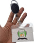 Specialist ID Premium 2 Pack Carabiner Badge Reels with Half Card Holders - Secure Swipe Access for POS Cards