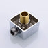 Nicmondo Brass Wall Supply Elbow G 1/2 Shower Hose Connector, Chrome Drop Ell Wall-mounted Union Water Outlet