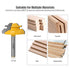 45 Degree Lock Miter Router Bit, 1/4 Inch Shank Woodworking Tools Joint Router Bits, Glue Joint Tools Set
