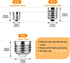 Dimmable Salt Lamp Bulbs E12 LED Night Light Bulbs 40 Watt Equivalent 4W, 2200K Warm White, 350LM, 2 Pack