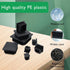1/2" (13mm) 24 EASYEAH Plastic Hole Plugs Black -Square Chair Leg Caps & Pipe Plugs, Tubing End Caps for Metal and Wood