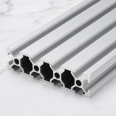 uxcell T Slot 2080 Aluminum Extrusion Profile, 400mm x 80mm Linear Rail for 3D Printer, CNC, DIY (Silver Tone)