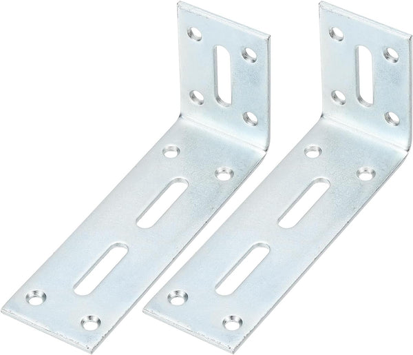 PATIKIL 4 18/25" Adjustable L Bracket with Slot, 2 Pcs Floating Shelf