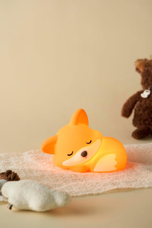 2 Dimmable, Cute Fox Night Light, Animal Lamp, Food Grade Silicone, Rechargeable, Level Squishy Nursery Nightlight