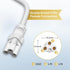 DiCUNO T5 T8 Tube Light Extension Cords 4.9FT, Female to Female 3 Pin LED Tube Connector Cable