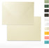 Goefun Wedding Invitation Envelopes 5x7-100 PCS Cream Shimmer A7 Euro Flap for RSVP, Anniversaries, Greeting Cards