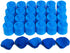LANKER 500 PCS Blue Artificial Rose Petals with 24 Bright Flickering Blue Flameless LED Tea Lights for Valentine's