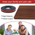 U Shape Plywood Edge Banding, Self-Adhesive Edge Trim for 3/4 inch Edge, Black, 20Ft, Desk Edge Protector