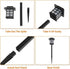 Hikarinowa 8 Pack 10 Solar Lights Outdoor Waterproof, Flickering Flame LED Solar Outdoor Lights, Waterproof Solar