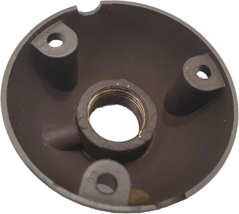 Heavy Duty Brass Mounting Plate, Surface Flush Mount for Low Voltage Outdoor Landscape Lighting, Easy to Install