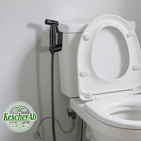 KescherAb Handheld Toilet Bidet Sprayer for Toilet, Adjustable Water Pressure Control with Complete Bidet Spray Hoses