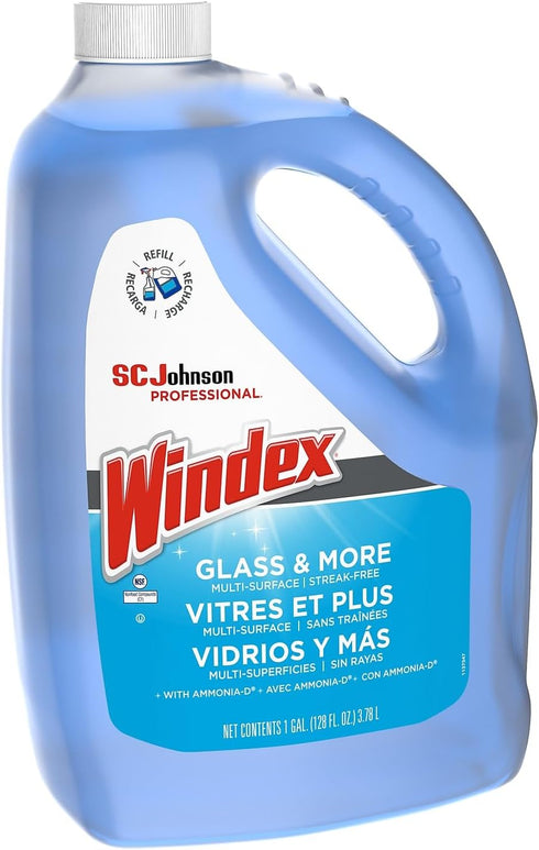 Ammonia-D, 128 oz., 1-Count Windex Glass Cleaner with Floral