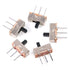 Glarks 50Pcs SS-12D00G3 2 Position SPDT 1P2T 3 Pin Mini Vertical Slide Switch for Arduino PCB Panel