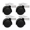 Dalyndar 1.5 Inch Caster Wheels Replacement Universal Small Swivel Rollers for Furniture Filing