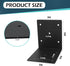 4 PCS Heavy Duty Steel Corner Brackets, 6"x6"x5"L Right Angle Bracket for Wood Shelves, Furniture