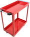 Majnesvon 2 Tier Metal Utility Cart on Wheels, 450 LBS Rolling Tool Carts