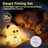Myzztek Panda Lamp for Kids Room, Pat Control Panda Light for Breastfeeding, Silicone Night Light Nursery Bedside Lamp