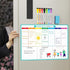 MaxGear Weekly Dry Erase Board - Magnetic Calendar Whiteboard Planner for Fridge, 17"x12" with Markers and Eraser