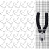 Pegboard Plier Holders, Stainless Steel Double Loop Hooks, 30 Pieces Accessories for Shop Store Supermarket Organizer