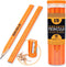 Professional Carpenter Pencils Kit with Storage: 15 Flat Pencils, Sharpener, Durable PVC Container for Construction