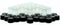 Vivaplex 24 Clear 2 ml (5/8 Dram) Glass Bottles with Black Caps and Orifice Reducers