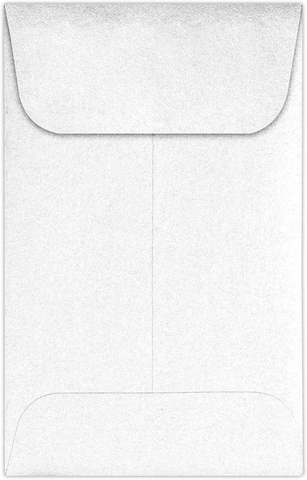 LUXPaper #1 Coin Envelopes, 2 1/4" x 3 1/2" Crystal Metallic, 50 Qty