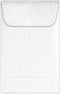 LUXPaper #1 Coin Envelopes, 2 1/4" x 3 1/2" Crystal Metallic, 50 Qty