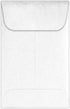 LUXPaper #1 Coin Envelopes, 2 1/4" x 3 1/2" Crystal Metallic, 50 Qty