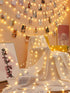 xfbbchh 40 20FT LED Globe String Lights Battery Operated Star Mini Star Fairy Lights for Patio Garden, Little