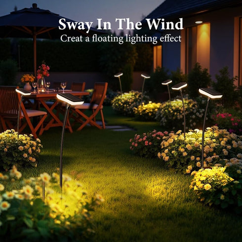 ifofo 4 Pack 30" Ip65 12H Solar Garden Lights Outdoor Tall Solar Pathway Lights Waterproof for Outside Up to Bright