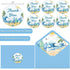 Yuzioey 50 Pack 4x6 Summer Surfing Thank You Cards, Wave Beach Thank You Notes with Matching Envelopes & Stickers