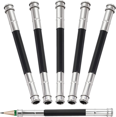 YACSEJAO Pencil Extenders, 5PCS Adjustable Lengthener Tool for School Art Writing