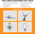 Creative Hobbies ML93HK Black Finish Make-A-Lamp Kit, DIY Lamp Design or Repair Parts Included