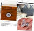 POPETPOP 6-Pack Mini Smooth Knobs for Jewelry Box - Stylish Replacement Pulls