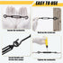 16 M6/5/4 304 Chumia Pcs Turnbuckle Hook and Eye Stainless Steel Heavy Duty Turnbuckle for Cables Wire Rope Tension Sun